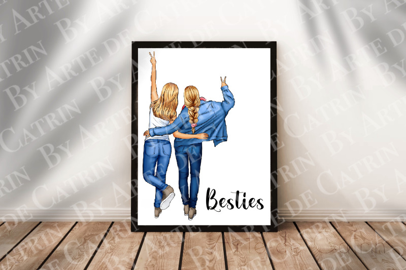 best-friends-clipart-besties-girls-art-denim-girl-clipart