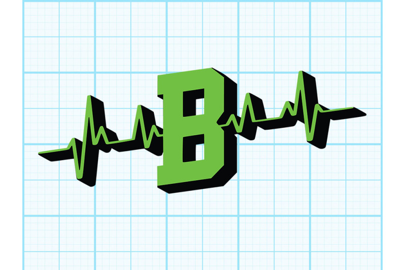 heart-beat-alphabet-b
