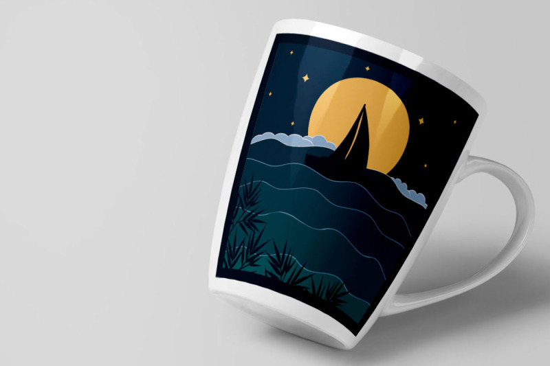 sailboat-on-the-background-of-the-moon-and-stars-papercut