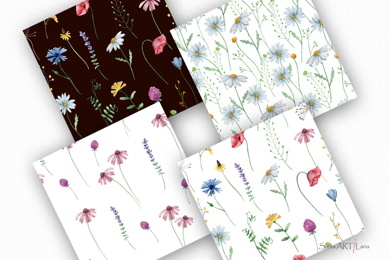 wildflower-floral-digital-paper-seamless-flower-patterns