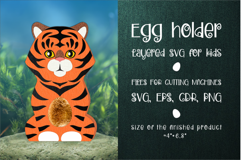tiger-chocolate-egg-holder-template-svg