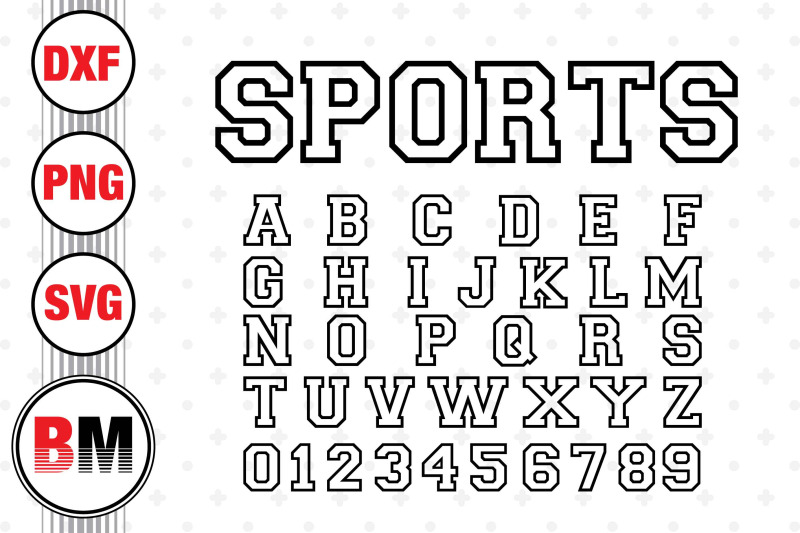 sport-outline-letter-svg-png-dxf-files