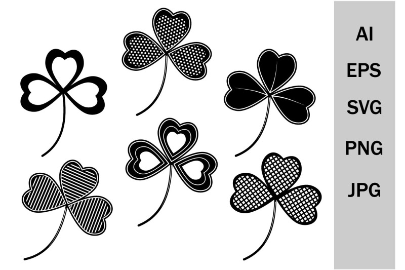 svg-clover-with-an-ornament-for-patrick-039-s-day