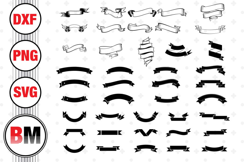 ribbon-silhouette-svg-png-dxf-files