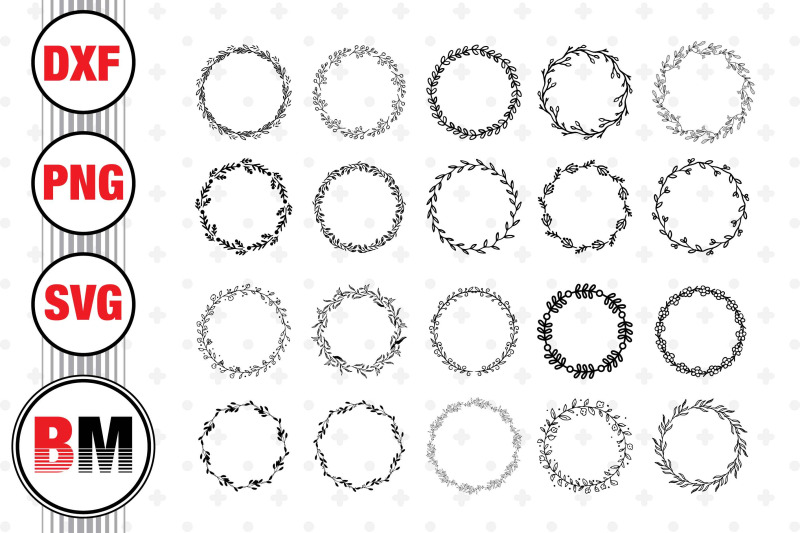 circle-leaf-svg-png-dxf-files