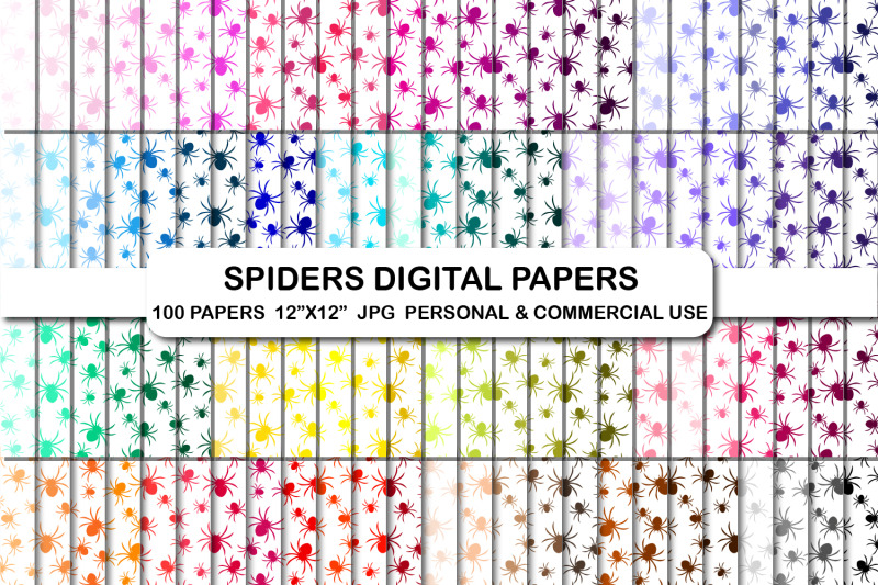 spiders-digital-papers-spider-halloween