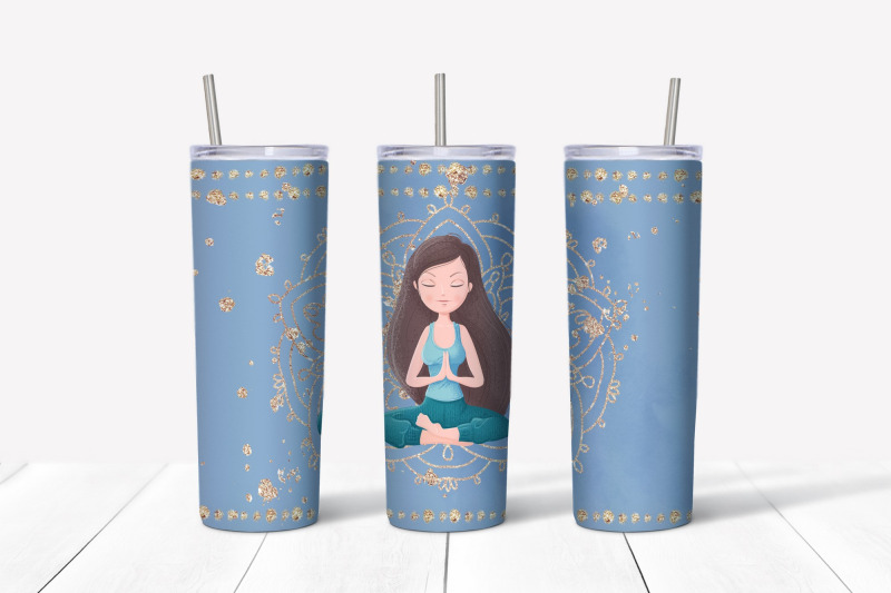 yoga-sublimation-design-skinny-tumbler-wrap-design