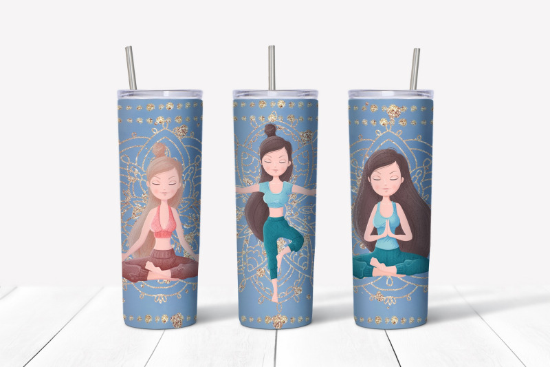 yoga-sublimation-design-skinny-tumbler-wrap-design