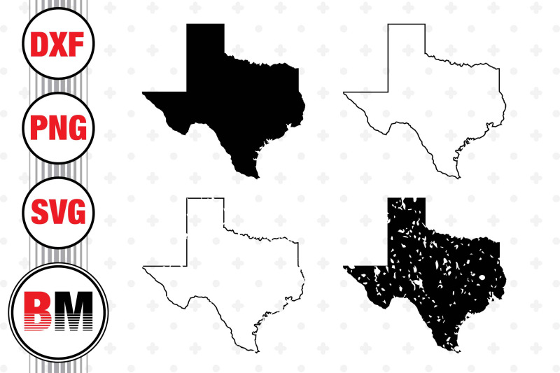 texas-map-svg-png-dxf-files