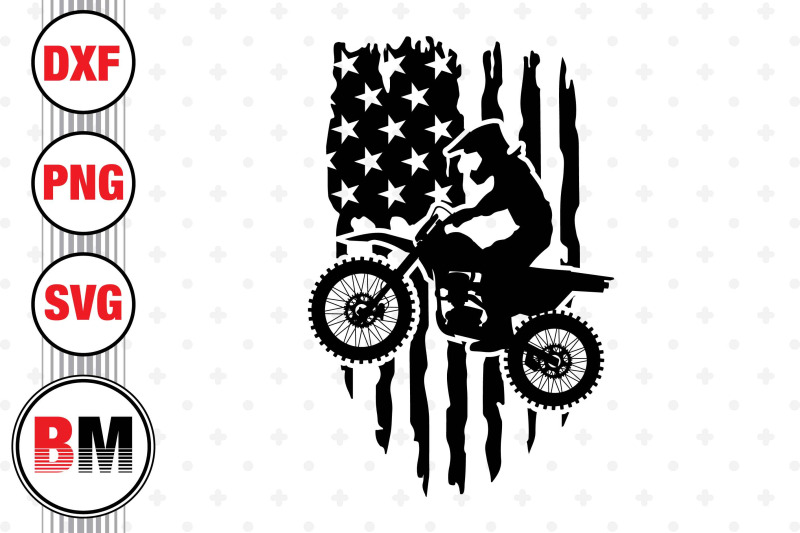 motocross-american-flag-svg-png-dxf-files