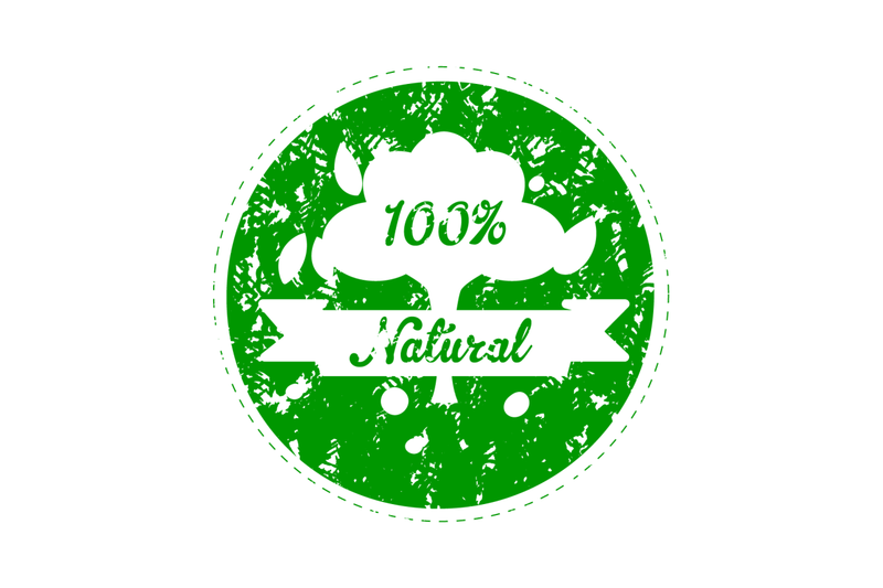 label-for-natural-product-food-rubber-stamp