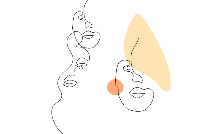 abstract-woman-face-line-art-set-of-12-faces-one-line-drawing