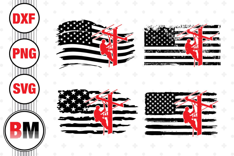 lineman-american-flag-svg-png-dxf-files