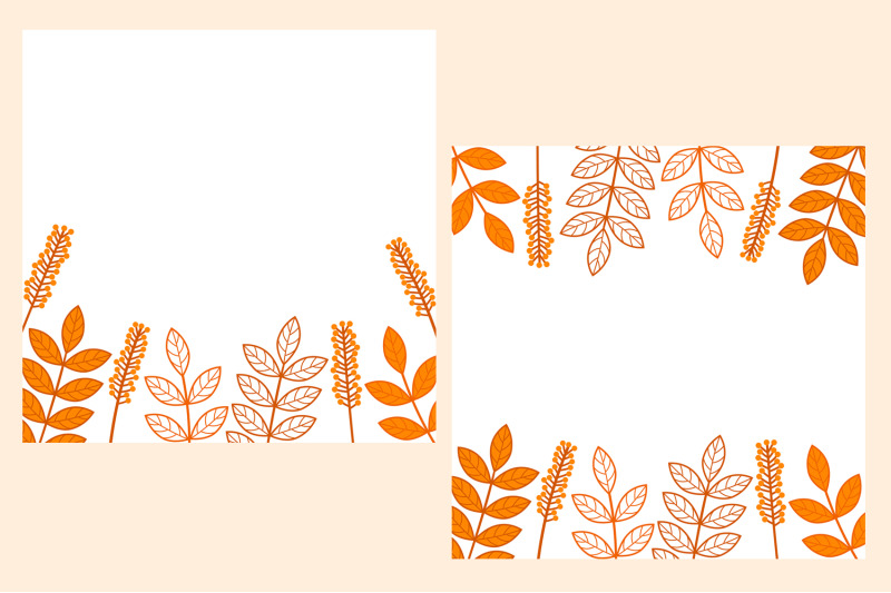 autumn-plants-card-plants-frame-autumn-plants-invitation