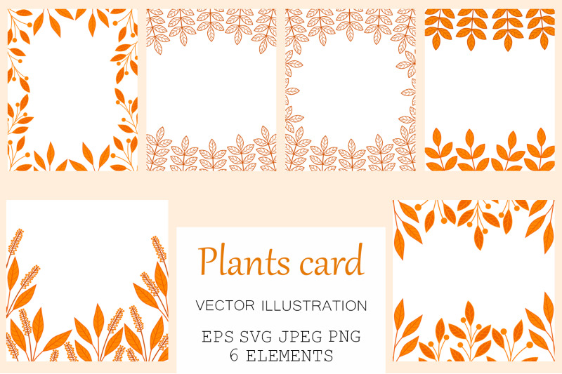 autumn-plants-card-plants-frame-autumn-plants-invitation