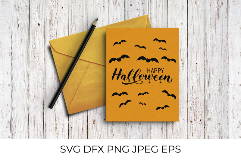 happy-halloween-lettering-with-silhouette-of-spiders-and-bats