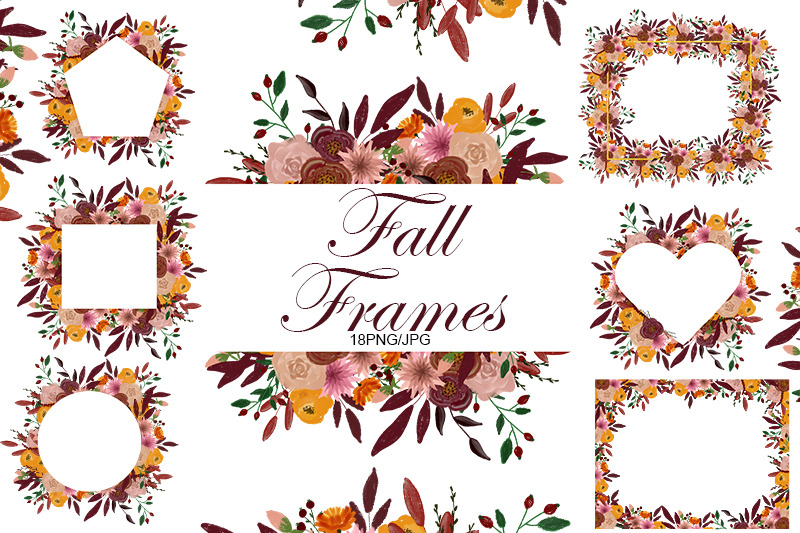 fall-wedding-teacher-halloween-fall-frames-clipart