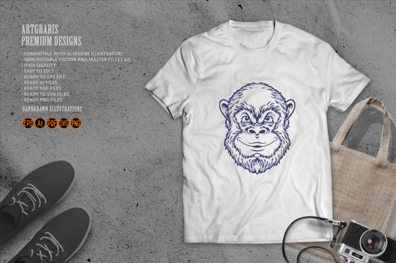 head-cool-monkey-svg-silhouette-illustrations