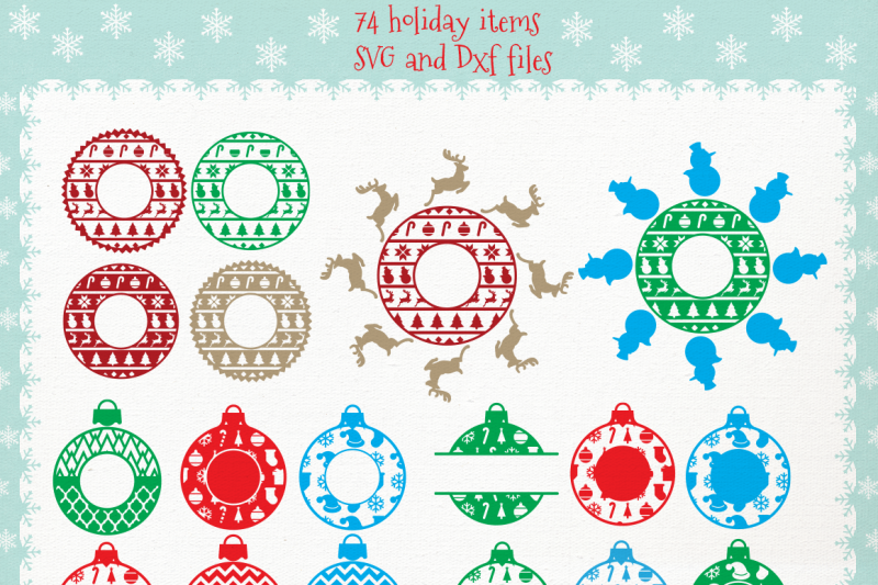Download Huge Christmas Bundle SVG DXF files By Cutesy Pixel ...
