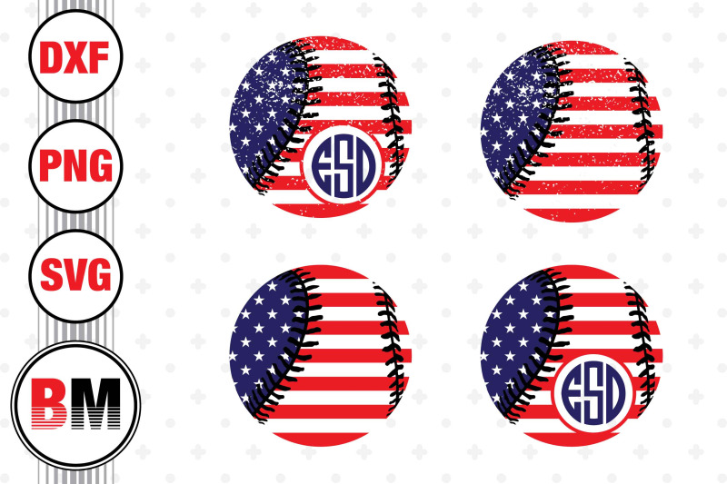 softball-us-flag-svg-png-dxf-files