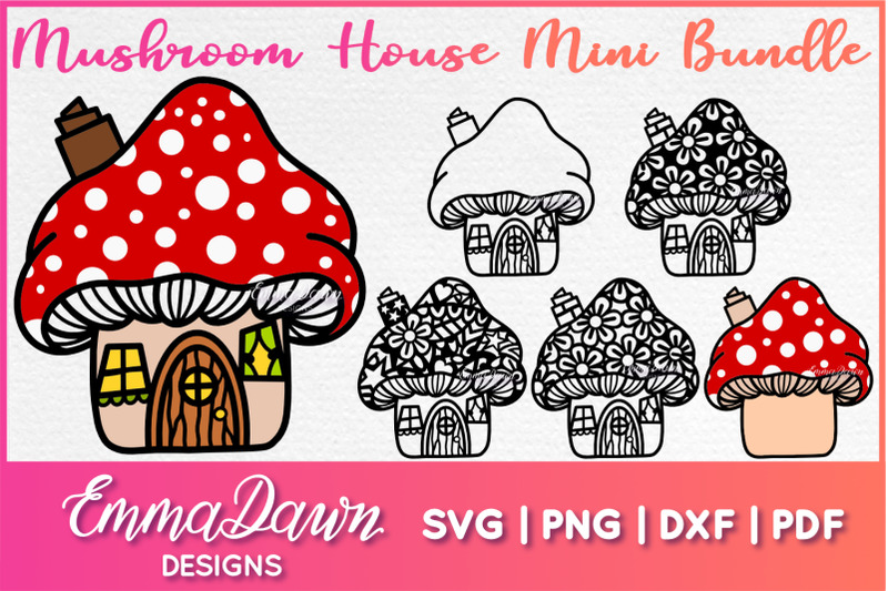 mushroom-house-svg-mini-bundle-6-mandala-zentangle-designs