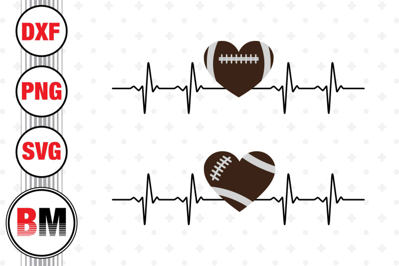 heart-football-heartbeat-svg-png-dxf-files