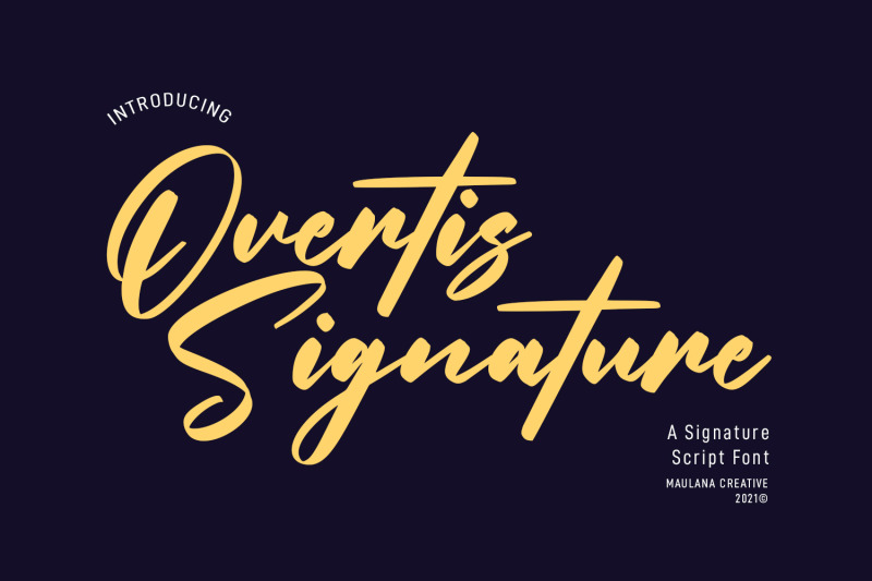 overtis-signature-script-font