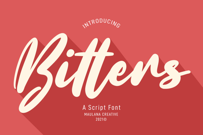 bitters-script-font