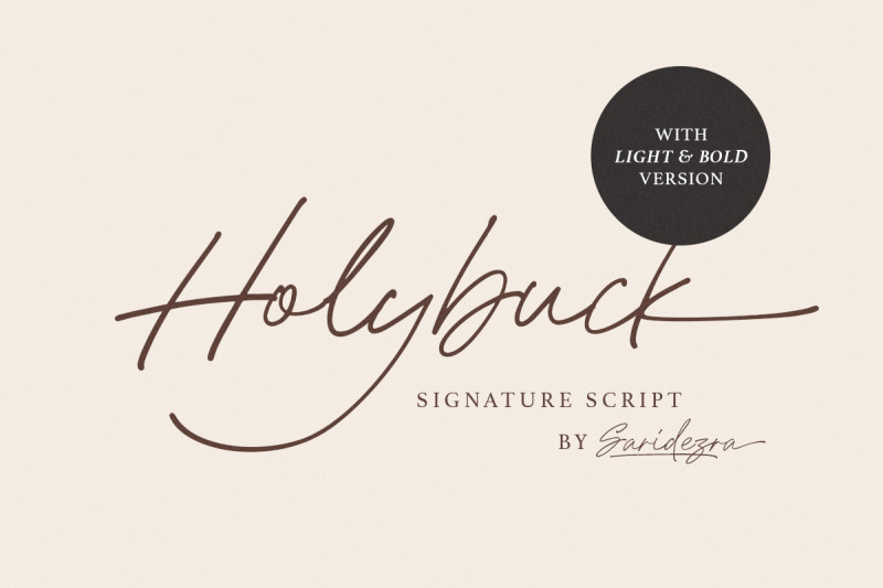 holybuck-signature-font-family