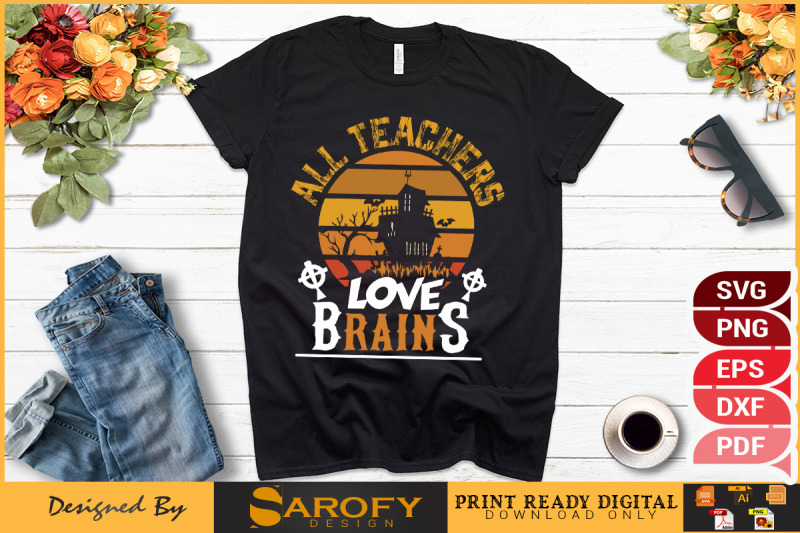 halloween-teacher-lover-scary-t-shirt-sublimation