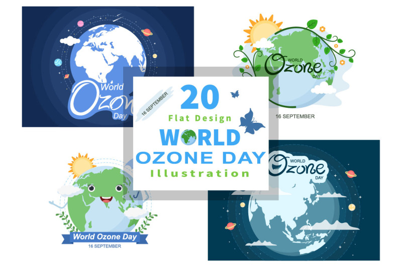 20-world-ozone-day-background-vector-illustration