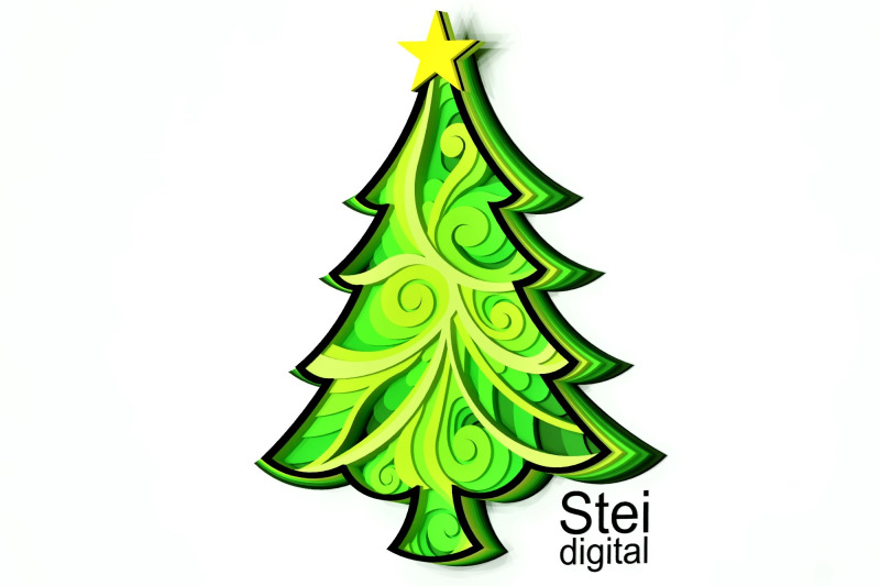 3d-layered-christmas-tree-svg-dxf-cutting-files