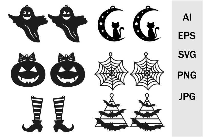 earrings-and-pendants-for-halloween-svg-template