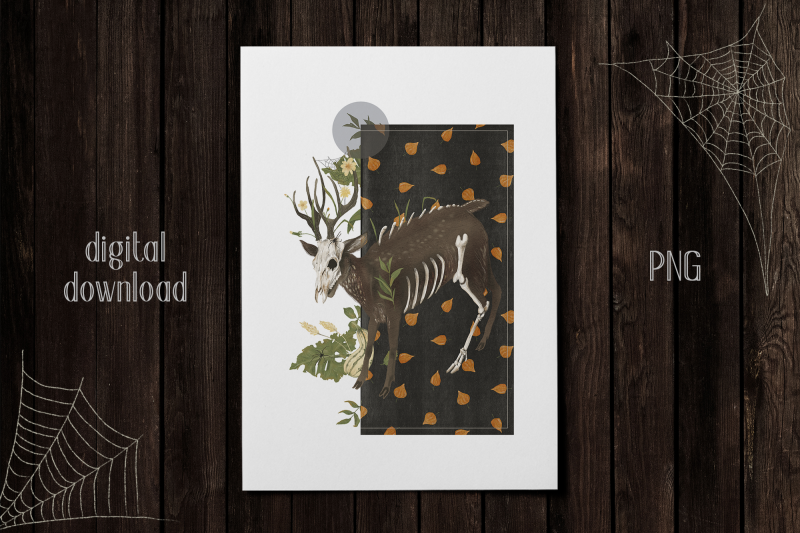 halloween-deer-poster-png