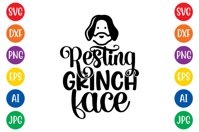 resting-grinch-face-svg-cut-file