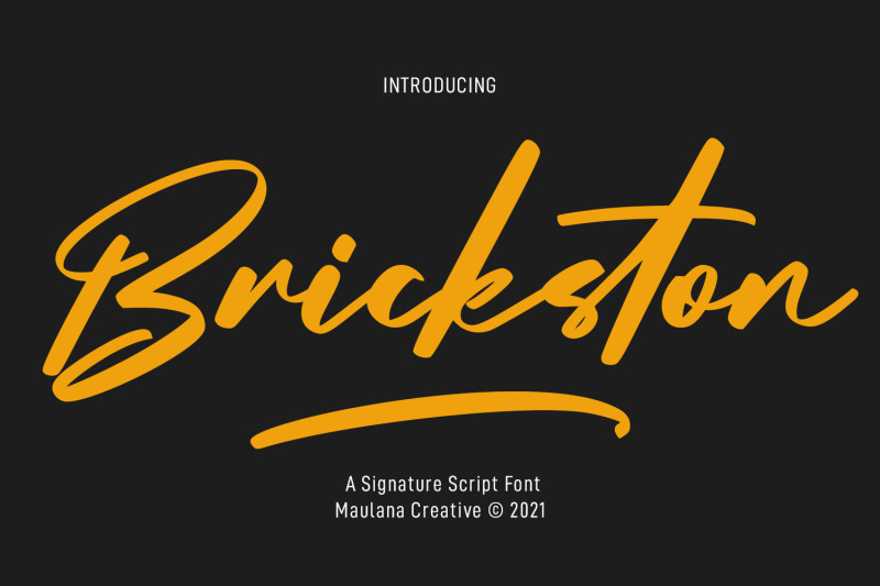 brickston-signature-script-font