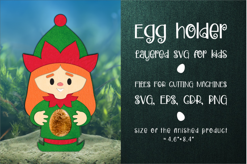 christmas-elf-girl-chocolate-egg-holder-template-svg