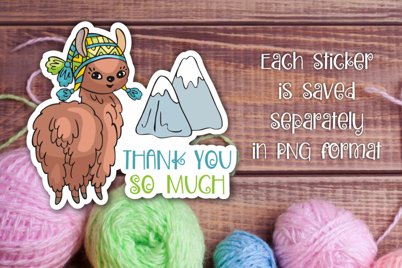 small-business-stickers-with-llamas-knitwear-and-crochet