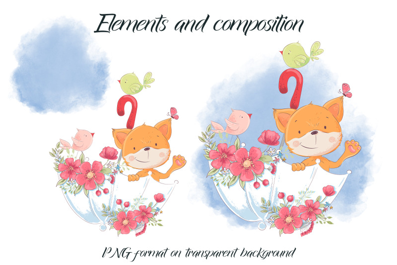 cute-fox-sublimation-design-for-printing