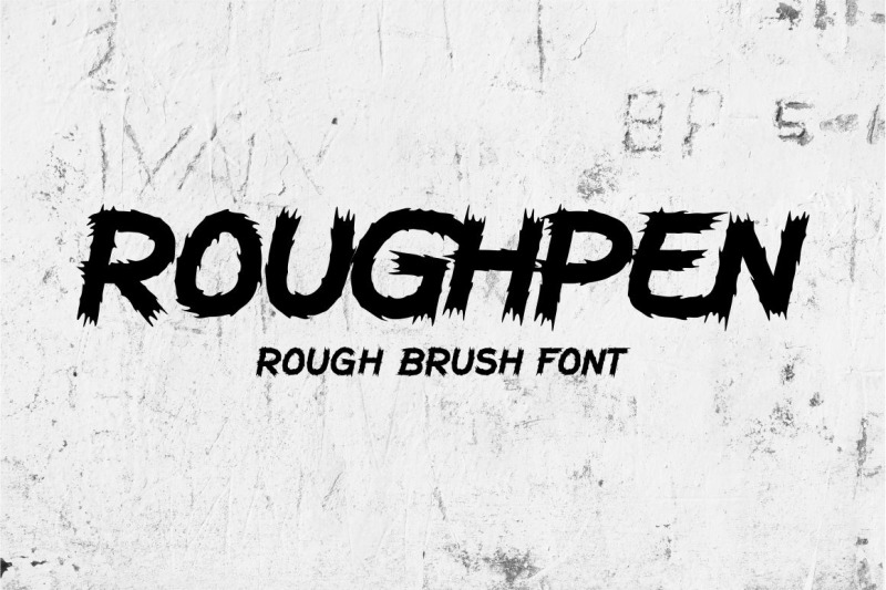 roughpen-rough-brush-font