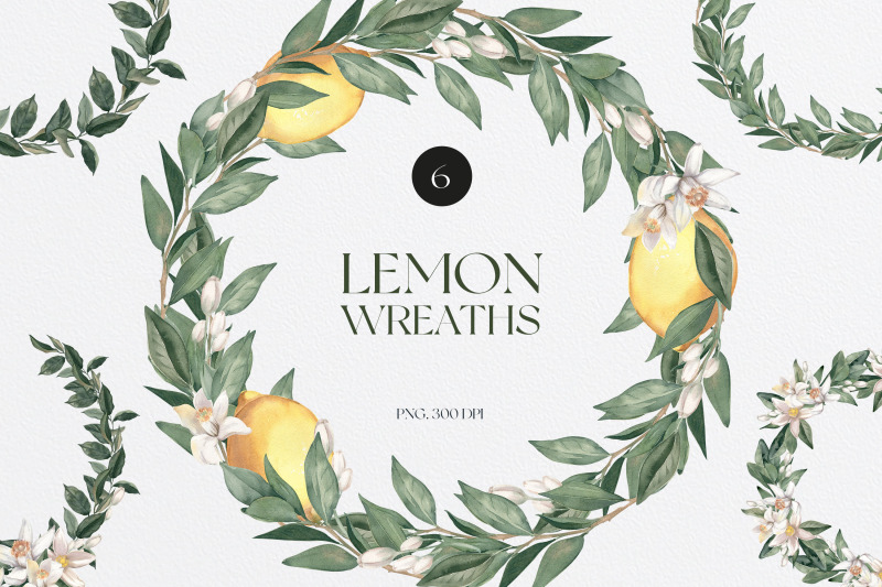watercolor-lemon-wreaths