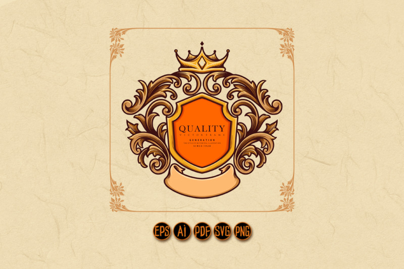 ellegant-badge-crown-ornate-classic-svg