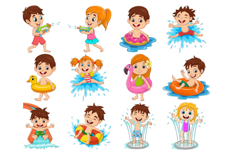 set-of-twelve-kid-activity-in-water-pool