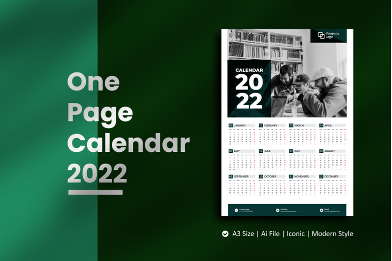 mono-one-page-wall-calendar-2022