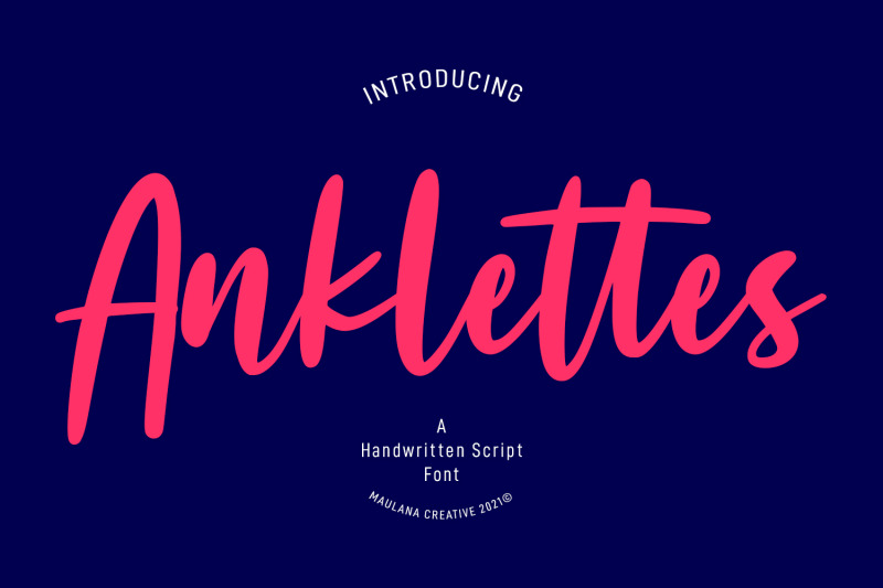 anklettes-handwritten-script-font