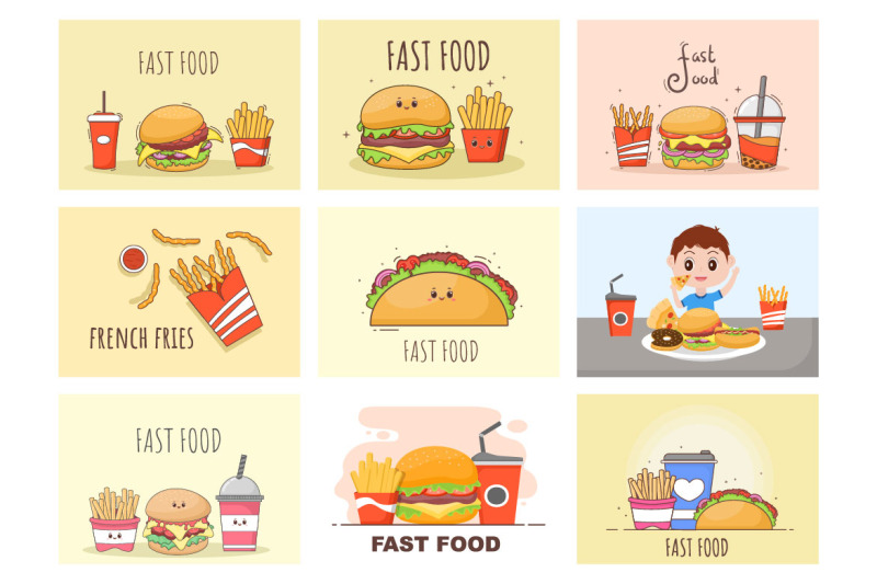 30-fast-food-and-burger-vector