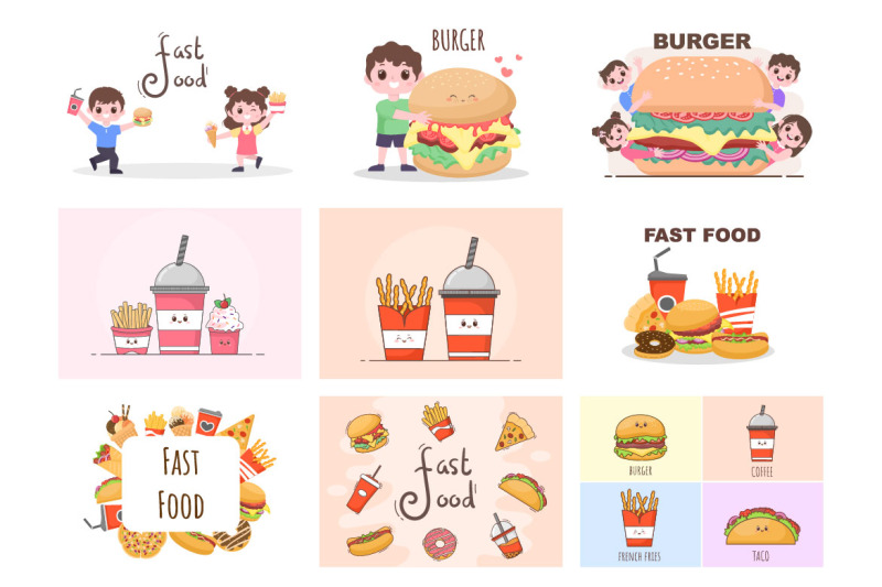 30-fast-food-and-burger-vector