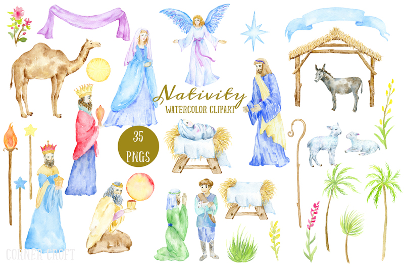 watercolor-clipart-nativity