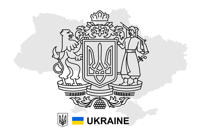 ukraine-map-with-coat-of-arms