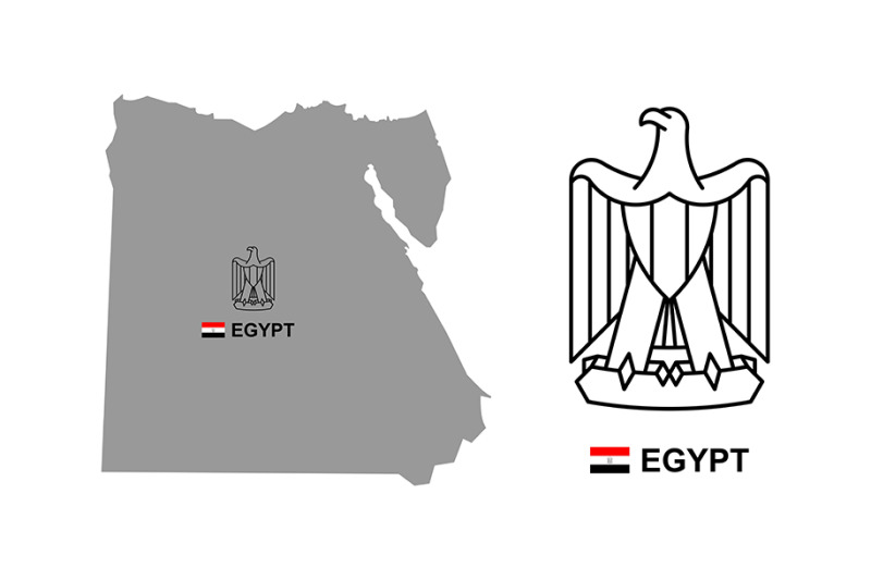 egypt-map-with-coat-of-arms